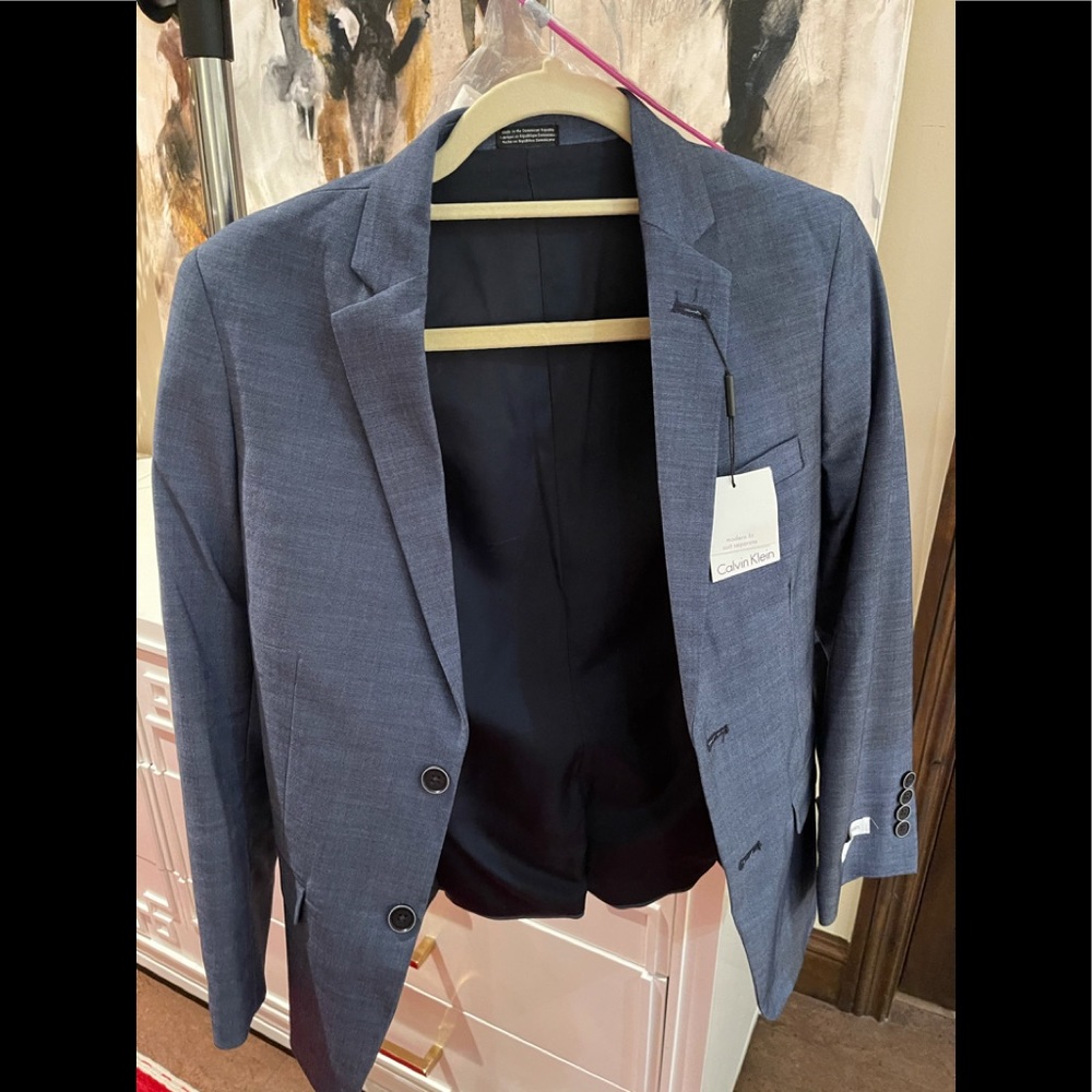 Boys Calvin Klein suit in light blue
